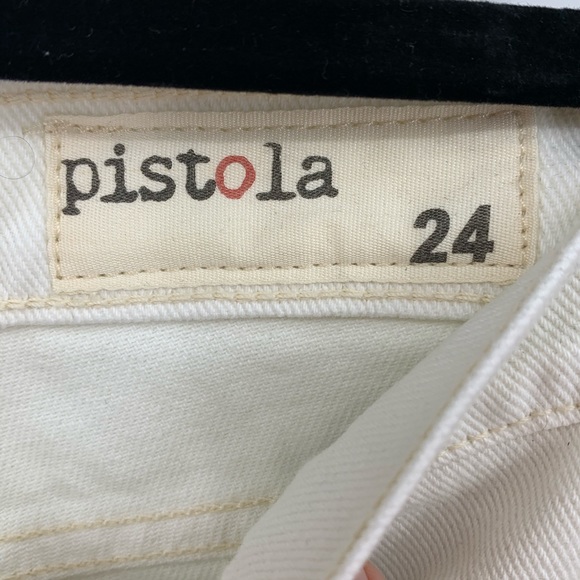 Pistola Jeans 24 Stretch White Destroyed boho - Picture 4 of 8